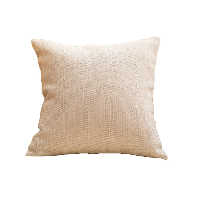 Beige chenille textured Pillow